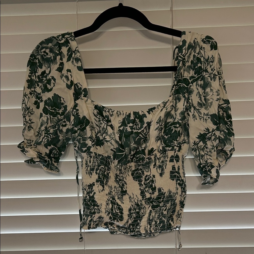 Reformation floral blouse